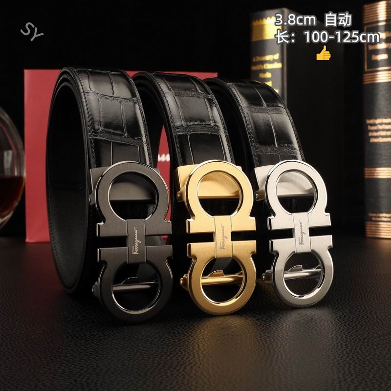 Ferragamo belt 38mmX100-125cm 8L27